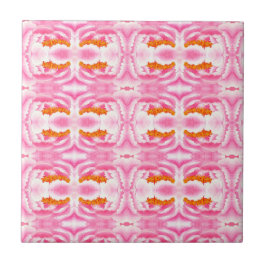 Elegant Abstract Pink Tie Dye Pattern Fliese