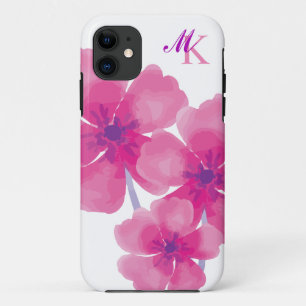 Elégant Abstrait aquarelle coque iphone floral