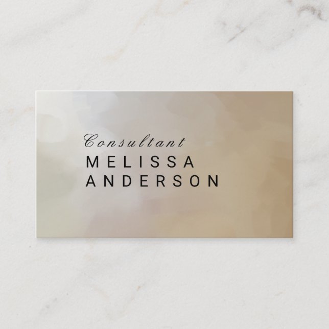 Élégant Abstrait Visitenkarte (Vorderseite)