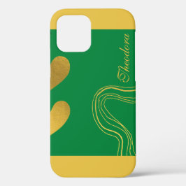 Elegant Abstrakt Gold Royal Green Case-Mate iPhone Hülle