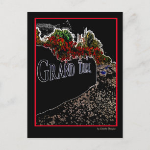 Elegant Abstrakt Grand Turk Postkarte