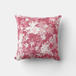 Elegant Abstrakt Pink Burgundy Marigold Floral Kissen