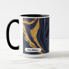 Elegant Aesthetic Gold Vein Luxe Agate Marble Tasse