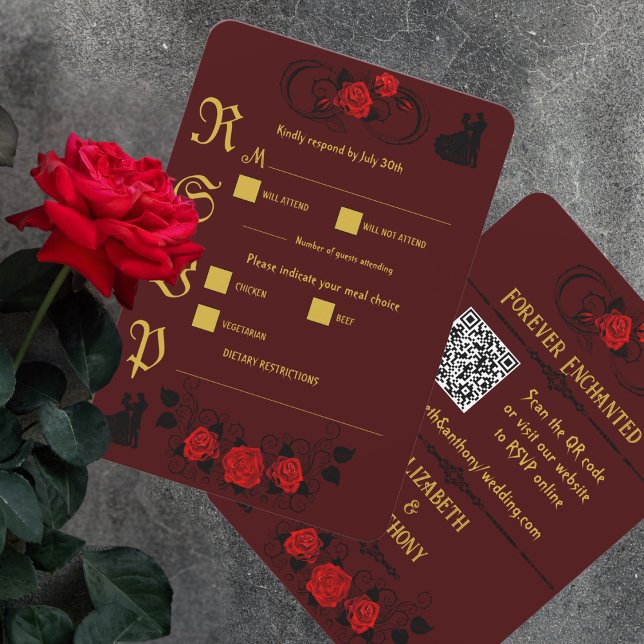 Elegant Affair RSVP Karte (Von Creator hochgeladen)