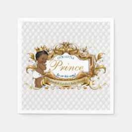 Elegant African Prince White Diamond Serviette