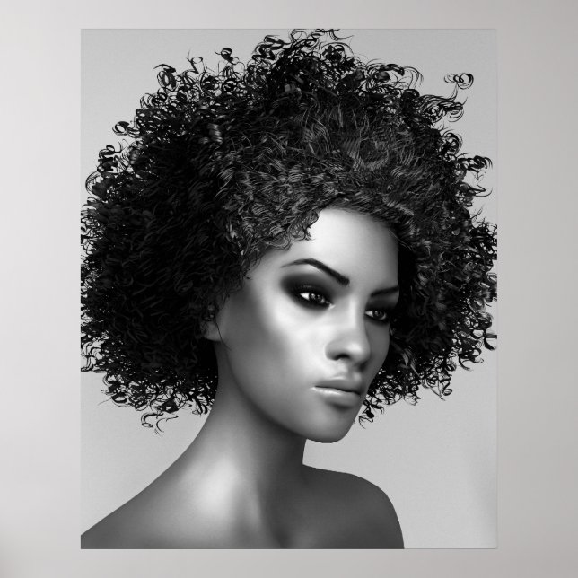 Elegant Afro Hair Poster (Vorne)
