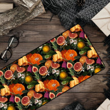 Élégant agrumes jaunes oranges fruits motif