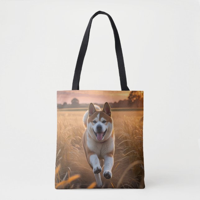 Elegant Akita Shoulder Tasche (Vorderseite)