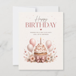 Elegant Alles Gute zum Geburtstag Einladung