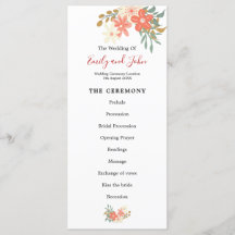 Elegant Ambrose Coral Florals Wedding