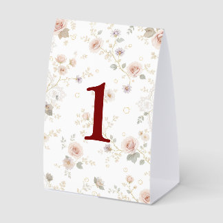 Elegant and customizable table numbers tischaufsteller 