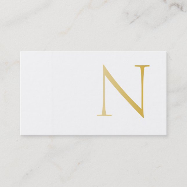 Elegant and Modern ,(Golden) Visitenkarte (Vorderseite)