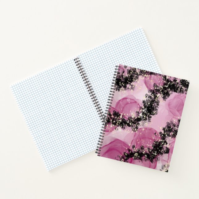 Elegant and modern Pink book cover Notizbuch (Innenseite)