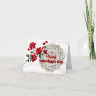 Elegant and romantic Valentine’s Day Card Dankeskarte
