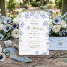 Elegant Anemone Floral Wedding Invitation