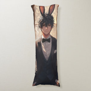 Elegant Anime Rabbit Man Seitenschläferkissen