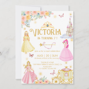 Elégant anniversaire de princesse Invitation