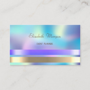 Elegant anspruchsvoller Chic Modern Holographic Visitenkarte