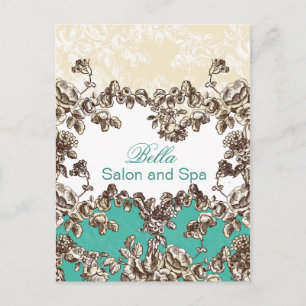 élégant aqua affaires florissante MerciYou Cartes