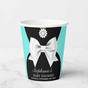 Elegant Aqua Aquamarin Ethnic Glam Tiffany Babydus Pappbecher