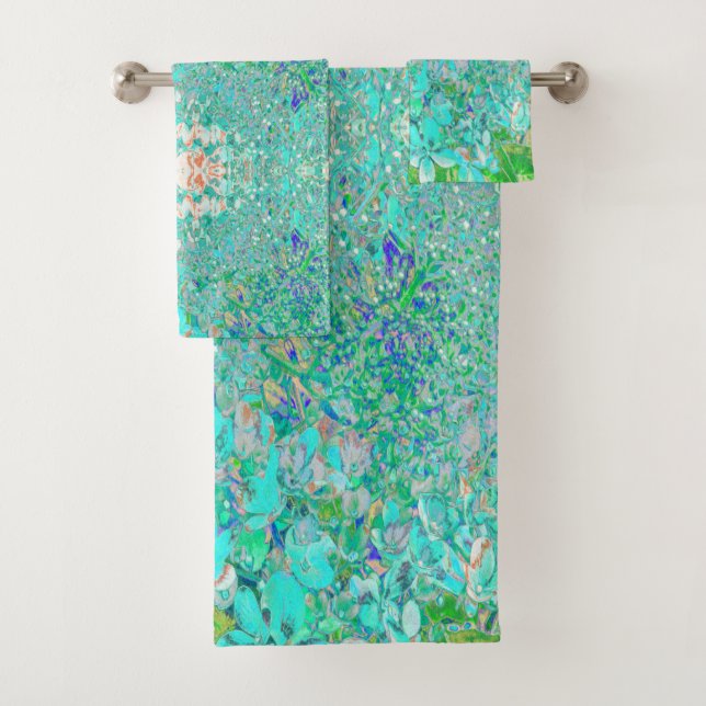 Elegant Aqua et Vert Limelight Hydrangea Détail (En situation)