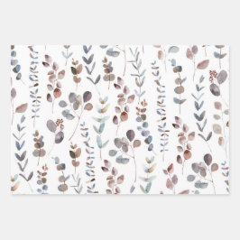 Elégant aquarelle coloré Feuilles Eucalyptus 