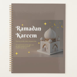 Elegant Arabic Calligraphy Ramadan Wishes Planer