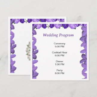 Elegant Arch Floral Wedding Program | Acrylic  Programm
