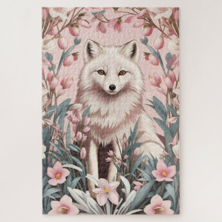 Elegant Arctic Fox Pink Floral