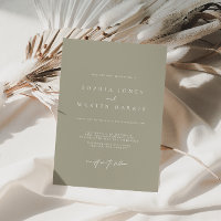 Elégant argent et blanc Faire-part de mariage mode