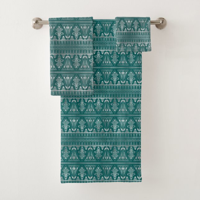 Elégant Argent Turquoise Art Déco (En situation)