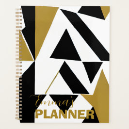 ELEGANT ART DECO GOLD SCHWARZ-WEISSER PLANER