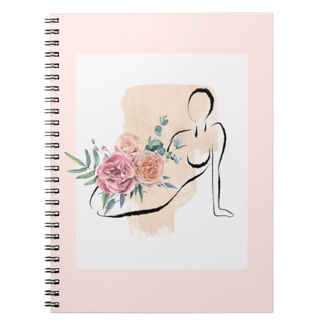 Elegant Art Design Spiral Foto Notebook 80 Seiten Notizblock (Vorderseite)