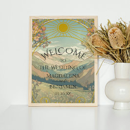 Elégant Art Nouveau Déco Vintage Accueil Nature