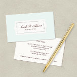 Elegant Attorney Plaque Style Light Blue Visitenkarte<br><div class="desc">Beruflich und elegant - einfach im Design. Eine unterschwellige,  ausgeklügelte Karte für Anwälte,  echte Anwesen-Agent,  Anwälte,  Führungskräfte,  Buchhalter,  Immobilienmakler und Unternehmer. Einfach anpassbar. Originelles Design von Maura Reed.</div>