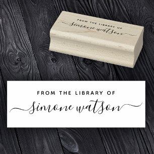 Elegant aus der Bibliothek von benutzerdefiniertem Gummistempel