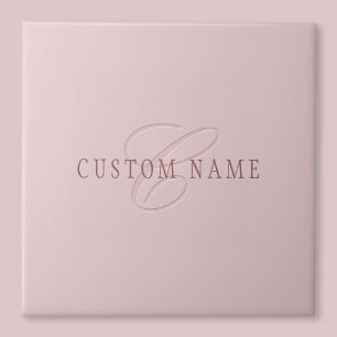 Elegant aussehendes Monogramm Roségold Fliese