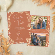 Elegant Autumn Burnt Orange Wildflowers 2 Photo