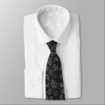Elegant Autumn Skeleton Krawatte<br><div class="desc">Autumn leaves pattern elegant tie for Autumn or Winter.</div>