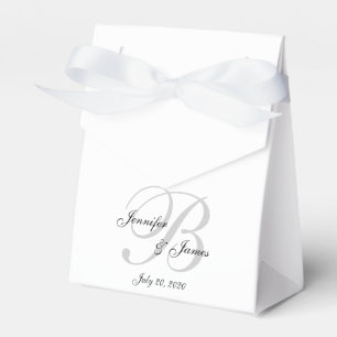 Elegant B Monogram GASTGESCHENK HOCHZEITEN Geschenkschachtel