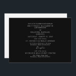 Elegant B/W No Parents Listed Wedding Invitation Einladung<br><div class="desc">Elegante Schwarz-Weiß-Einladung zur Hochzeit. Es sind keine Eltern aufgeführt.</div>