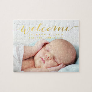 Elegant Baby Birth Announcement