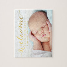 Elegant Baby Birth Announcement