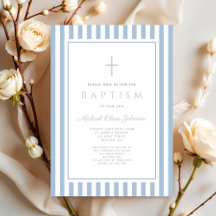 Elegant Baby Blue Boy Baptism