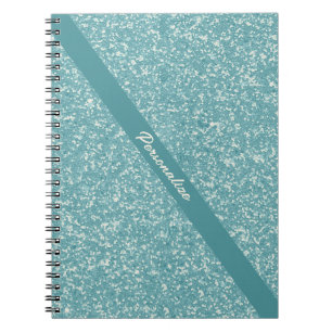 Elegant Baby Blue Glitzer Trendy Chic Personalisie Notizblock