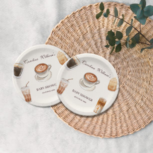 Elegant Baby ist das Brewing Coffee Baby Duwer Pappteller