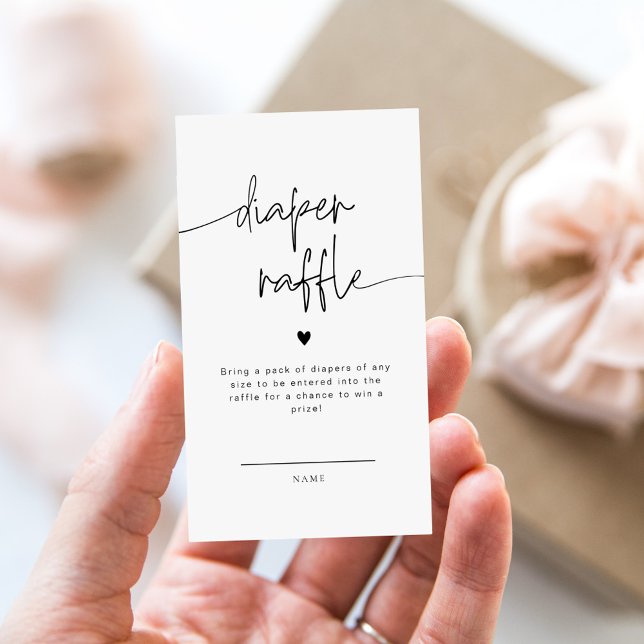 Élégant Baby shower de carte à raffe de couche de  (Créateur téléchargé)