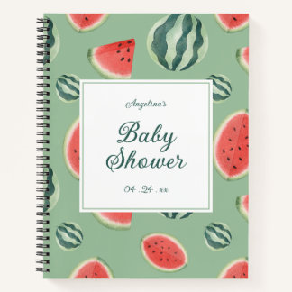 Elégant Baby shower de pastèque Carnet de liste ca