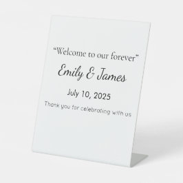 Elegant Baby Shower Pedestal Sign | Floral & Gold  Sockelschild