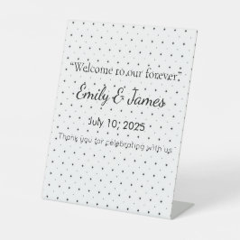 Elegant Baby Shower Pedestal Sign | Floral & Gold  Sockelschild